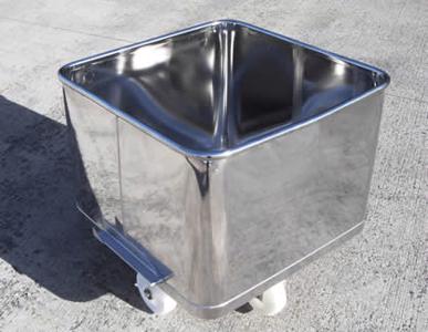 200 Litre Stainless Steel Tote Bin - - 