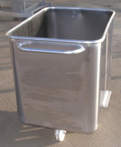 400 Litre Stainless Steel Tote Bin